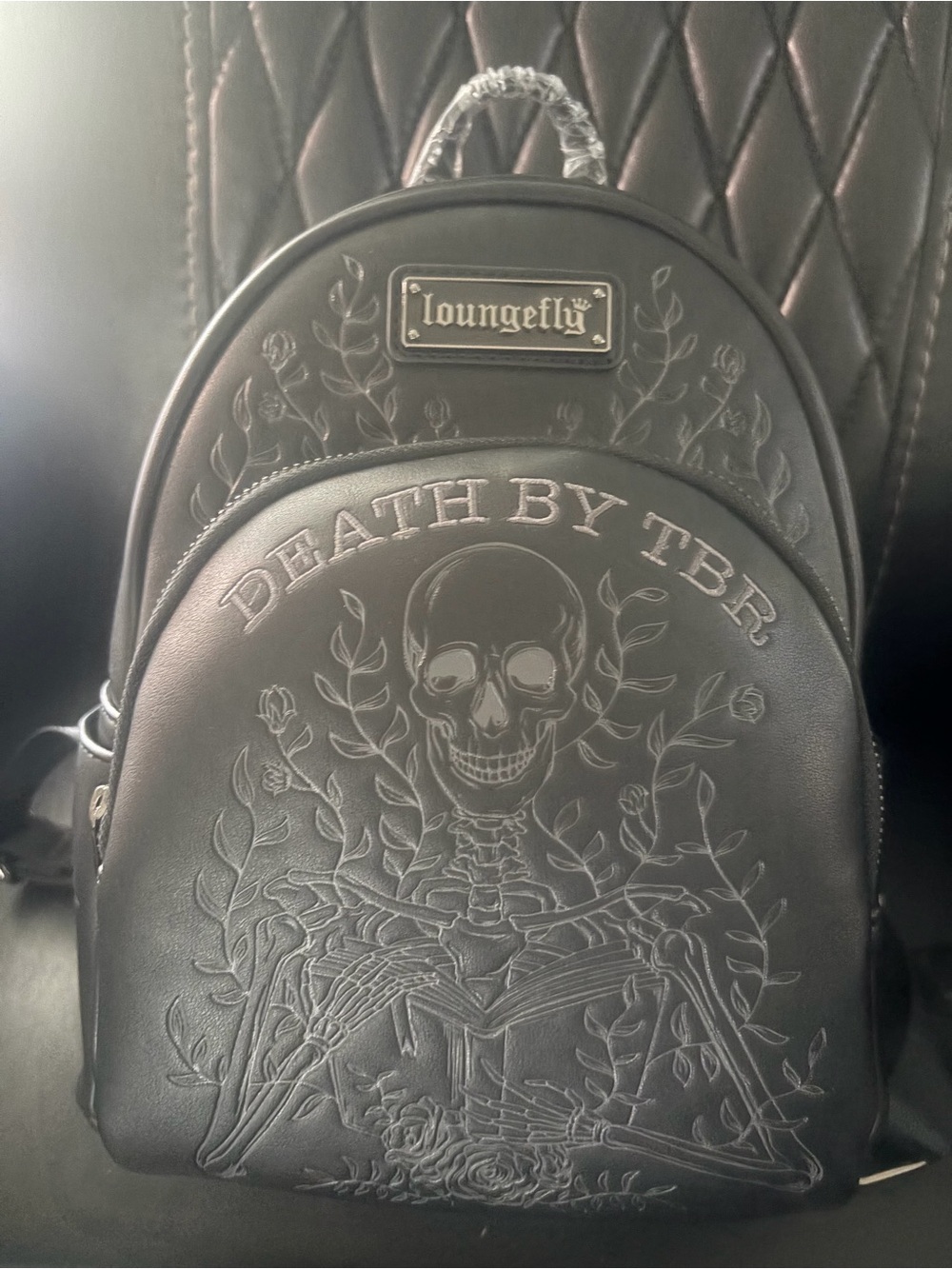 Loungefly Death by TBR To Be Read Mini Backpack NWT
